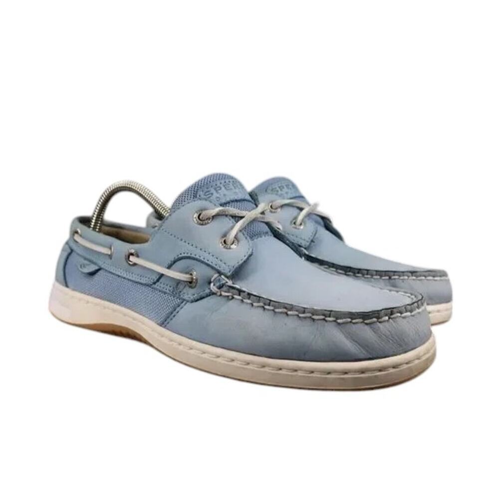 Sperry Shoes Womens 9.5 Boat Moccasin Loafer Leather Nautical Preppy Lifestyle